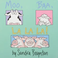 Moo, Baa, La La La Board Book by Sandra Boynton