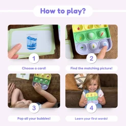 Ms. Brandi’s Popplers Matching Game | First Words Fidget Fun 54-Piece Set