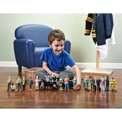 Multicultural Community Helpers Playset | 24 Career Figures for Block Play