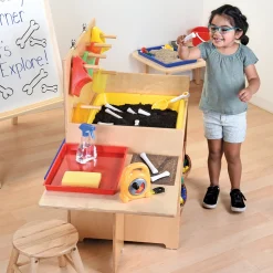 Multi-Functional Innovation Station | Sensory Play, Table, and Easel Combo