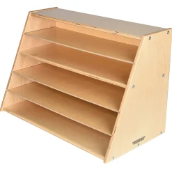 Multi-Level Puzzle Storage Station | Extra Wide Wooden Organizer for Puzzles