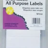 Multi Purpose Labels, 1 x 3 Inches, White, 250/box