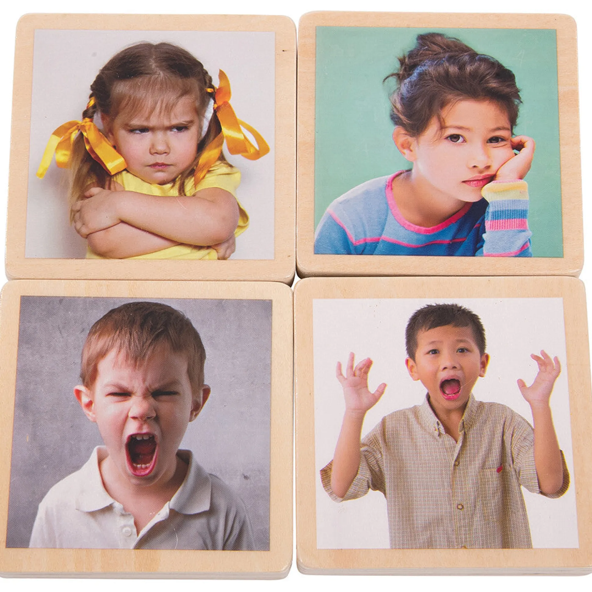 My Emotions Wooden Tiles
