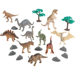 National Geographic 80-Piece Animal Playset with Four Habitats – Farm, Wild, Dinosaur, and Ocean Animals