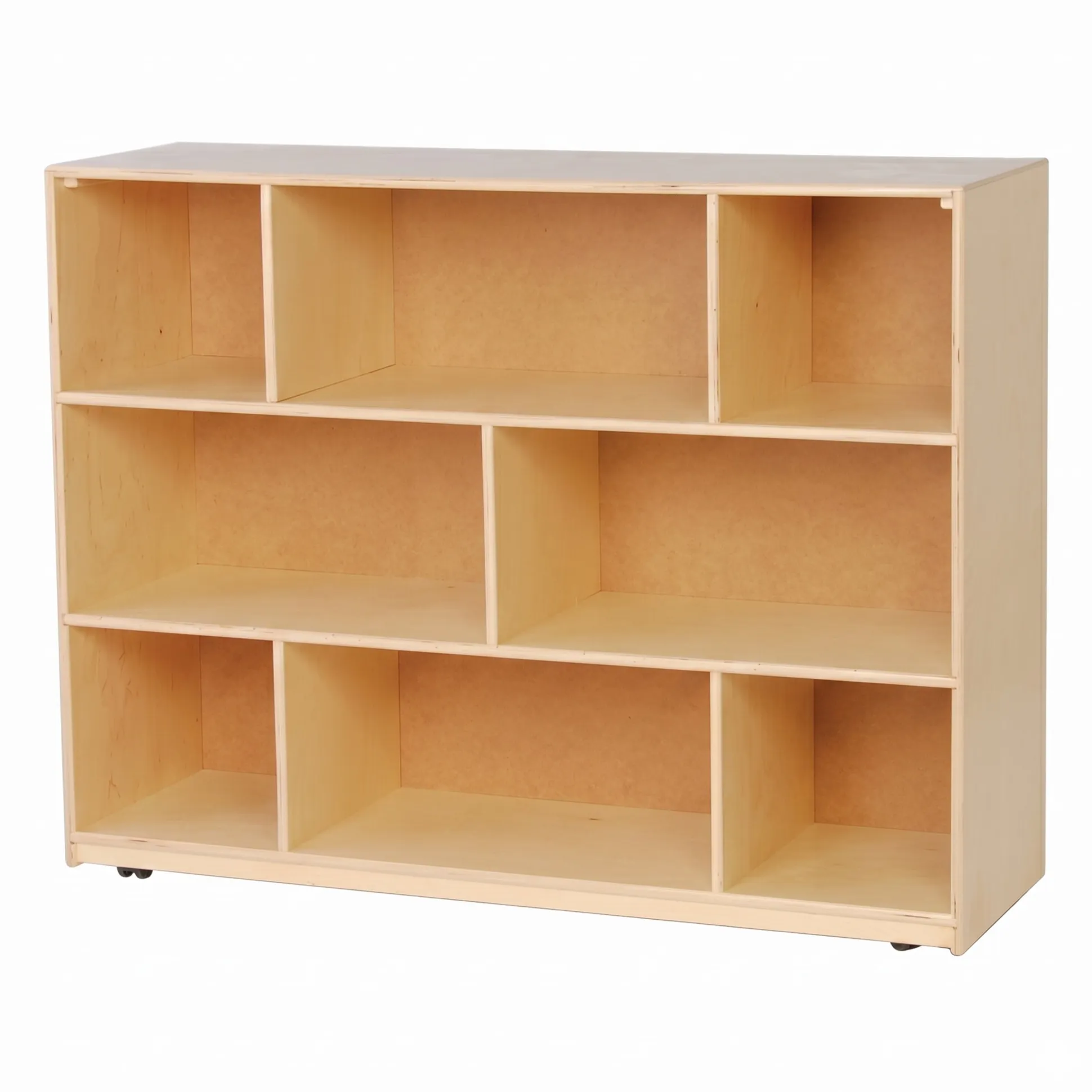 Natural Birch Storage & Basket Organization Center
