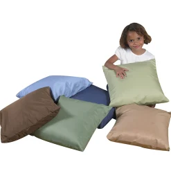 Natural & Calm Colors Classroom Pillows | Set of 6 Soft 17