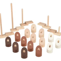 Natural Geo Stacker | 20-Piece Wooden Eco-Friendly Set