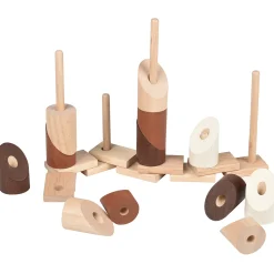 Natural Geo Stacker | 20-Piece Wooden Eco-Friendly Set