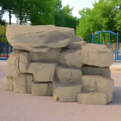 4' Natural-Look Boulder Climber | Engaging Rock Climbing for Preschool Playgrounds