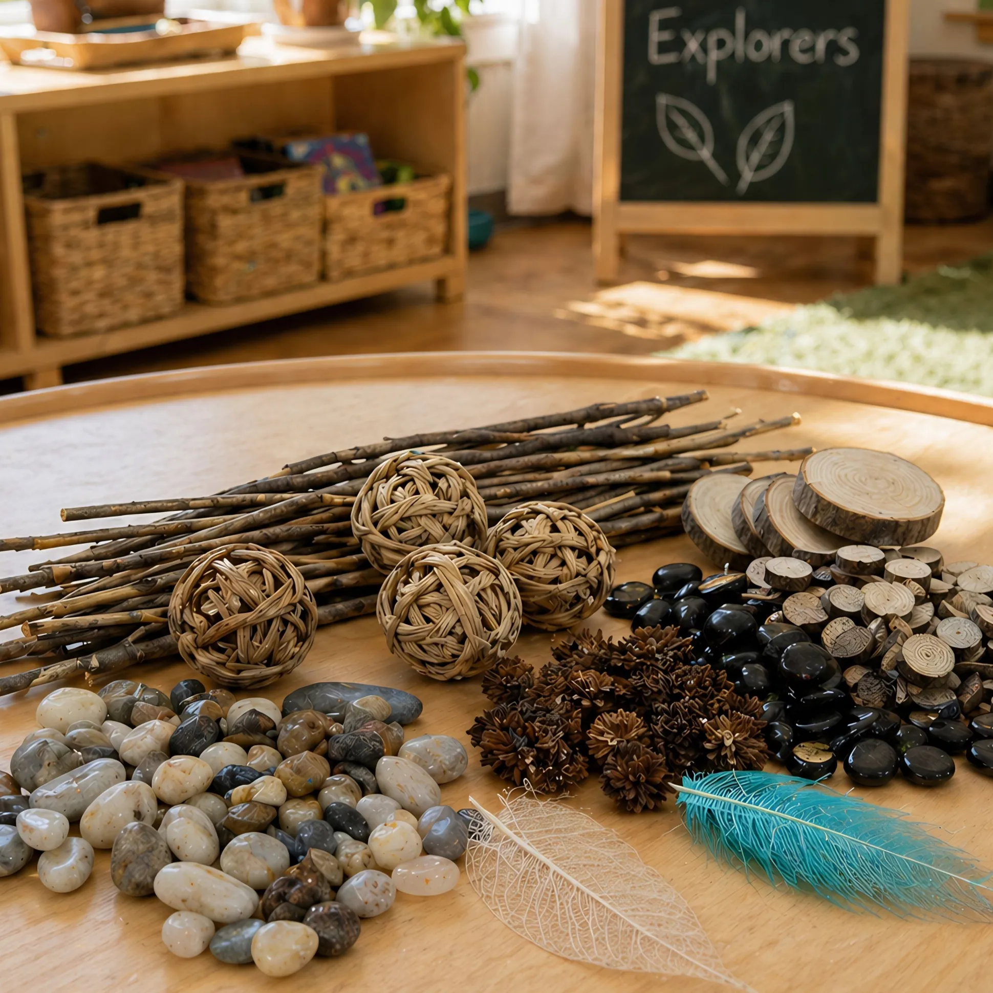 Natural Sorting Materials Kit | Eco-Friendly Loose Parts Sensory STEM Set