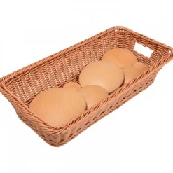 Natural Wooden Buttons w/Basket