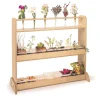 Nature Shelf | Classroom Planting Shelf with Potting Trays and Flower Tube Holders