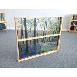 Nature View 36" Acrylic Woodland Divider Panel | Clear Classroom Partition
