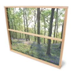Nature View 36" Acrylic Woodland Divider Panel | Clear Classroom Partition
