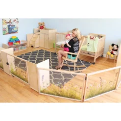 Nature View ADA-Compliant Toddler Safety Gate | Shatterproof Acrylic Divider Panel & Child-Safe Rounded Edges