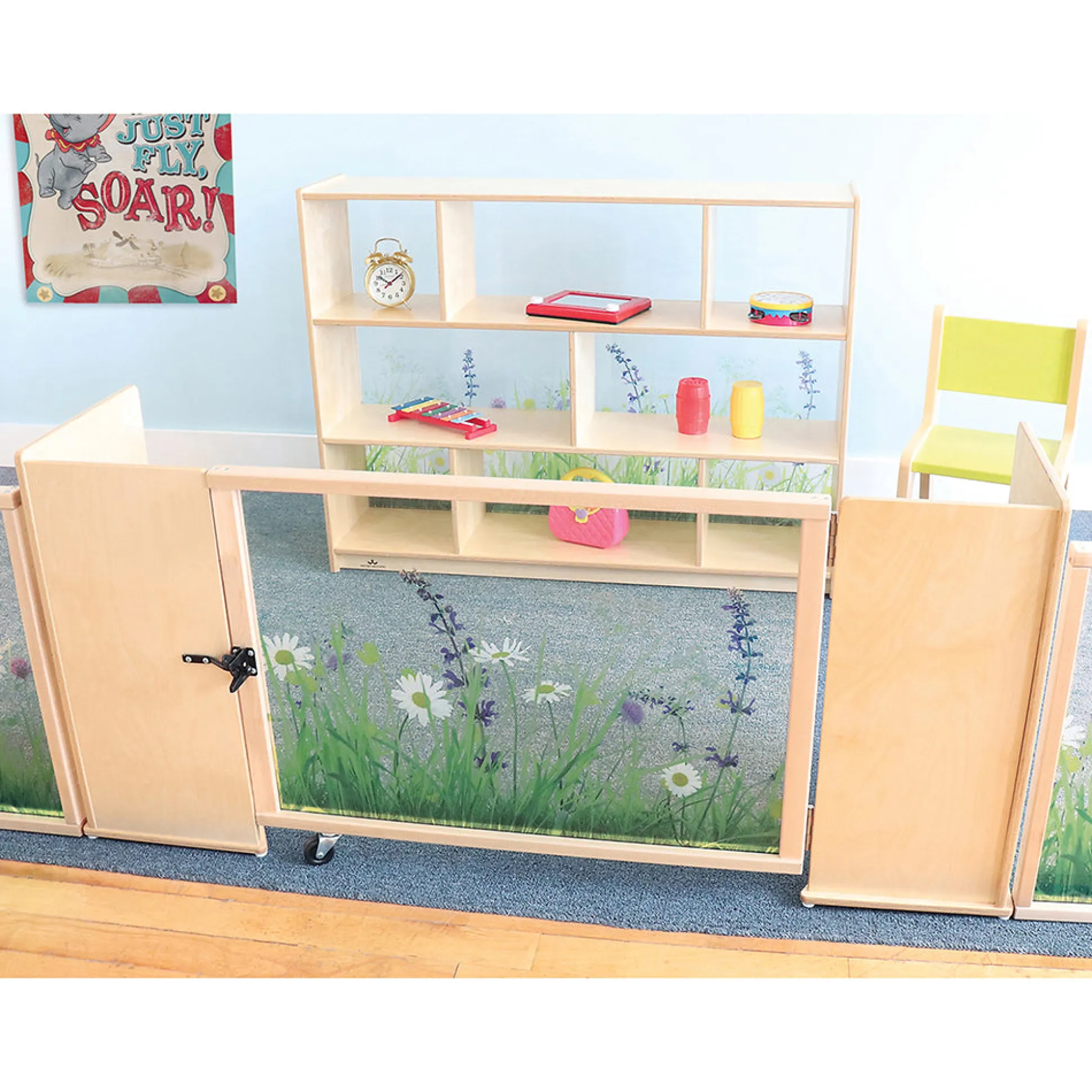 Nature View ADA-Compliant Toddler Safety Gate | Shatterproof Acrylic Divider Panel & Child-Safe Rounded Edges