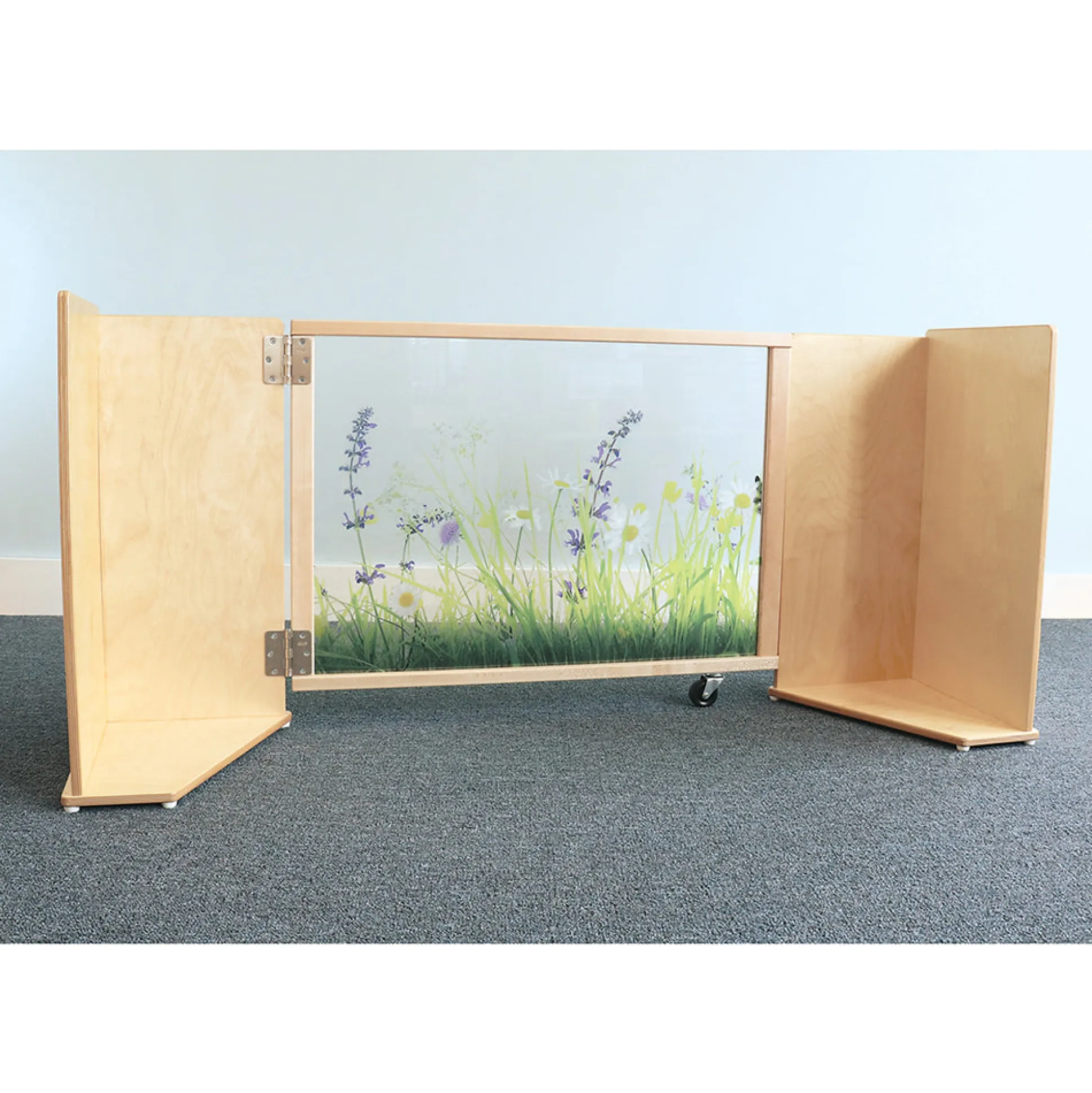 Nature View ADA-Compliant Toddler Safety Gate | Shatterproof Acrylic Divider Panel & Child-Safe Rounded Edges