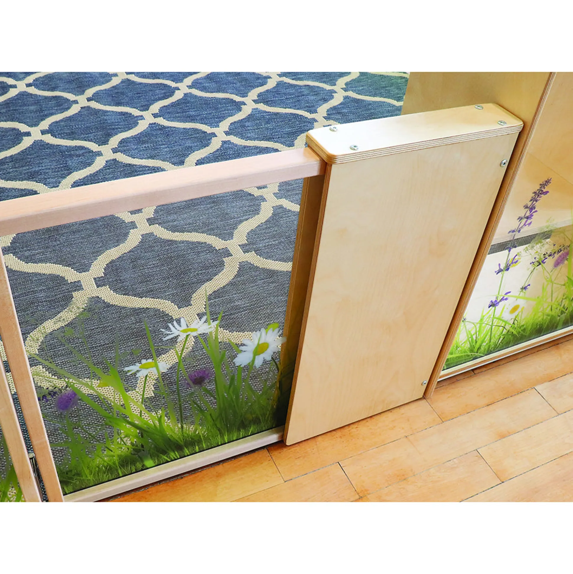 Nature View Adjustable Wall Connector | 12-inch Extension for 24"H. Room Divider Panels