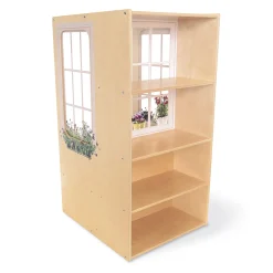 Nature View Classroom Window Seat with Storage & Cushion | Quiet Reading Nook for Early Learning Spaces