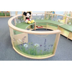Nature View 24" Curved Acrylic Room Divider Panel