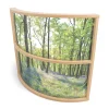 Nature View 36" Curved Acrylic Room Divider | Woodland Classroom Partition