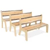Nature View Live Edge Bench | 14" High Two-Child Nature-Inspired Seating