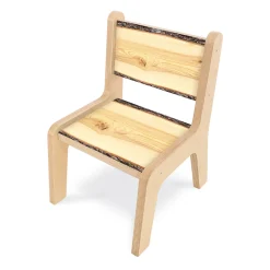 Nature View Live Edge Chair | 10" High Nature-Inspired Classroom Seating for Early Learners