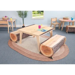 Nature View Live Edge Log Bench | 10