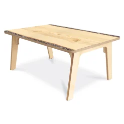 Nature View Live Edge Rectangle Activity Table | 20"H Natural Wood-Inspired Classroom Table