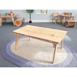 Nature View Live Edge Rectangle Activity Table | 20