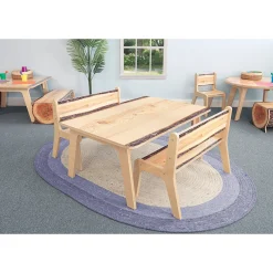 Nature View Live Edge Rectangle Activity Table | 20