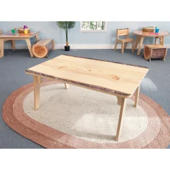 Nature View Live Edge Rectangle Activity Table | 18