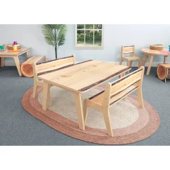 Nature View Live Edge Rectangle Activity Table | 18