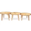 Nature View Live Edge Round Activity Table | 22" High Nature-Inspired Classroom Table | Realistic Tree Ring Detailing