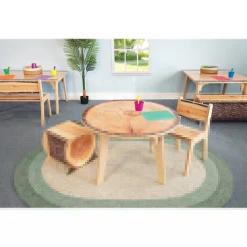 Nature View Live Edge Round Activity Table | 22
