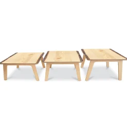 Nature View Live Edge Square Activity Table | 18" High Nature-Inspired Classroom Table