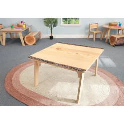 Nature View Live Edge Square Activity Table | 18