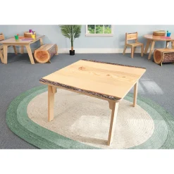 Nature View Live Edge Square Activity Table | 22