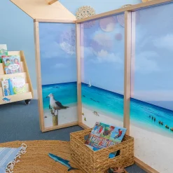 Nature View Play Beach House | Ocean-Themed Quiet Space & Dramatic Play Classroom Structure