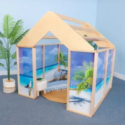 Nature View Play Beach House | Ocean-Themed Quiet Space & Dramatic Play Classroom Structure
