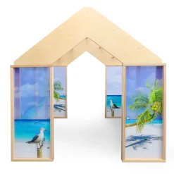 Nature View Play Beach House | Ocean-Themed Quiet Space & Dramatic Play Classroom Structure
