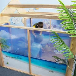 Nature View Play Beach House | Ocean-Themed Quiet Space & Dramatic Play Classroom Structure