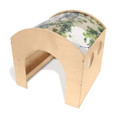 Nature View Reading Nook | Biophilic Canopy Retreat with Book Display & Easy Access