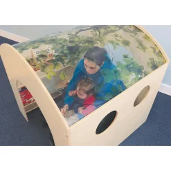Nature View Reading Nook | Biophilic Canopy Retreat with Book Display & Easy Access