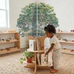 Nature View Tree Book Shelf | Reversible Biophilic Acrylic Bookshelf