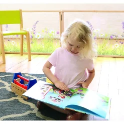 Nature View 24x36 Toddler Divider Panel | Safe Acrylic Back & Rounded Edges