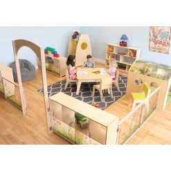Nature View 24x36 Toddler Divider Panel | Safe Acrylic Back & Rounded Edges