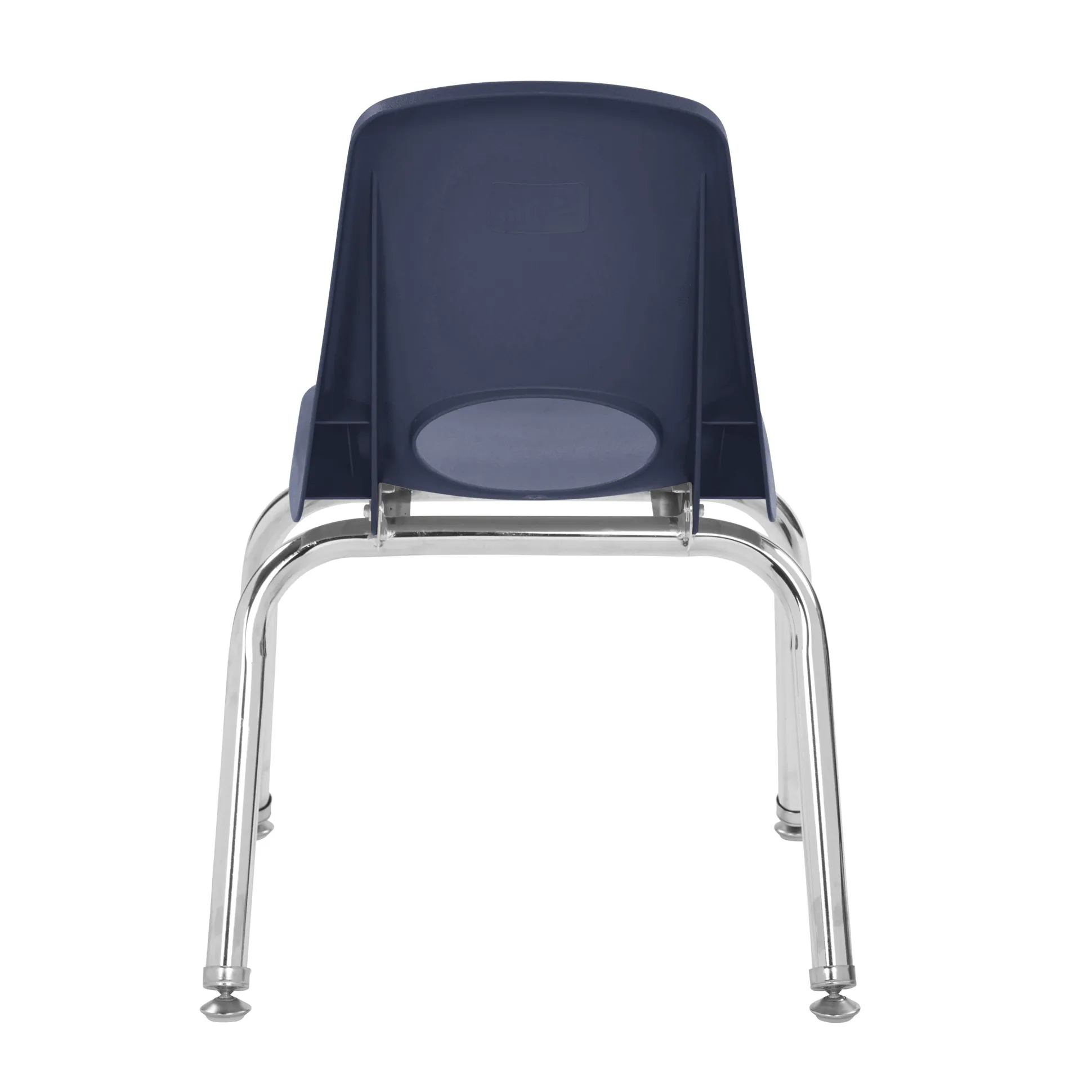 12" Navy Stack Chairs | Set of 2 | Durable Preschool Classroom Seating