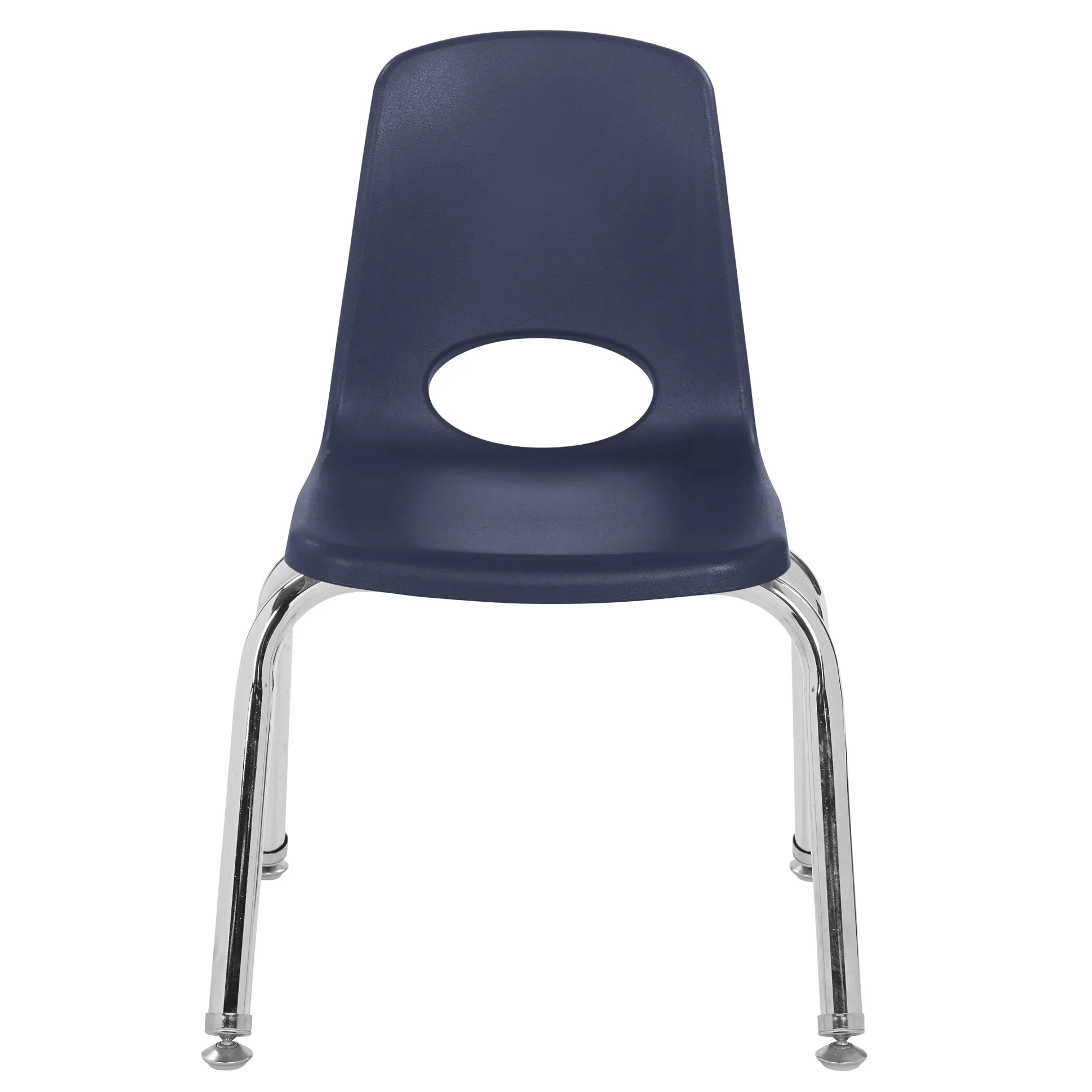12" Navy Stack Chairs | Set of 2 | Durable Preschool Classroom Seating