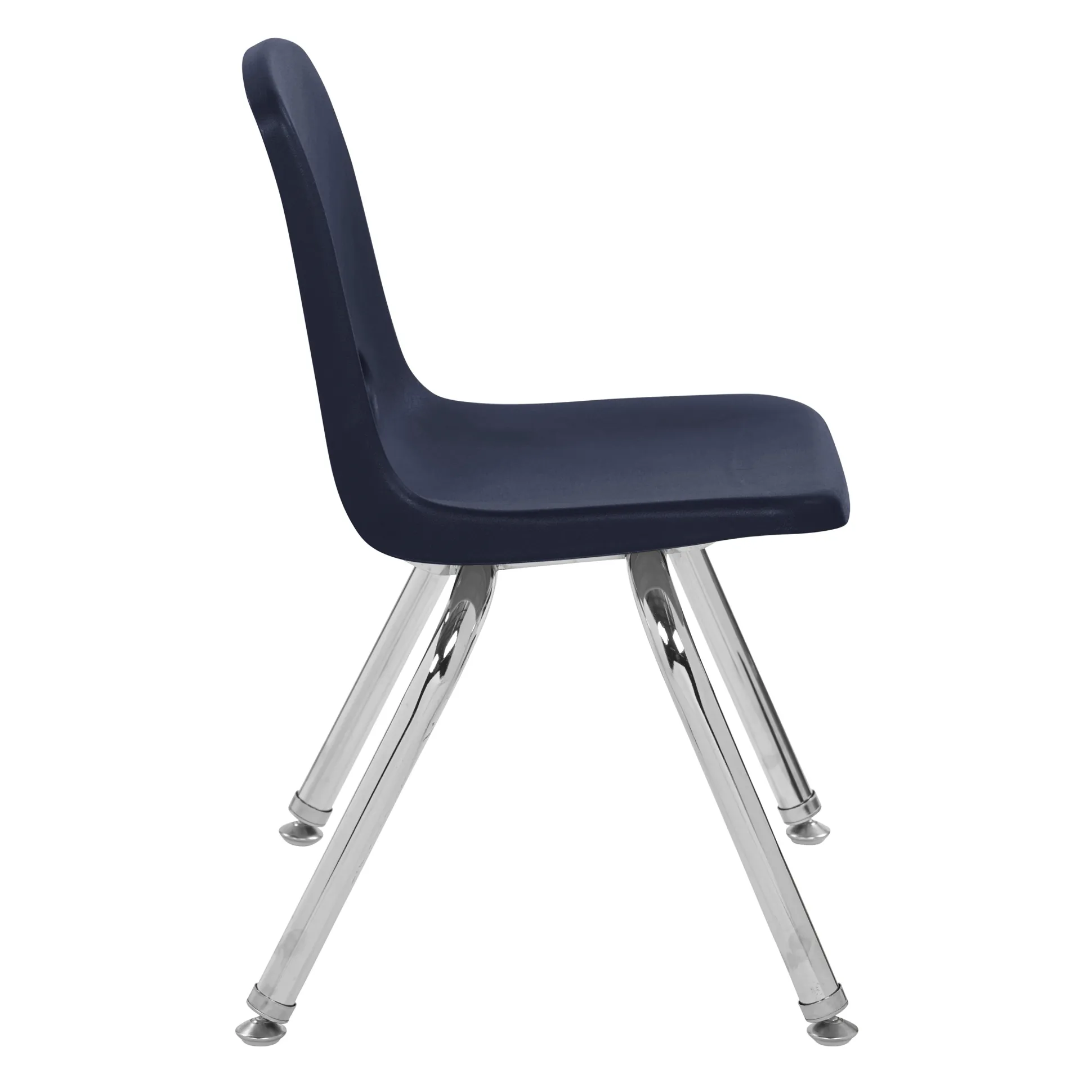 12" Navy Stack Chairs | Set of 2 | Durable Preschool Classroom Seating